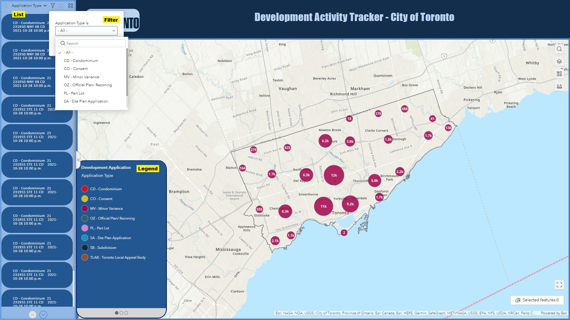 ArcGIS Dashboards